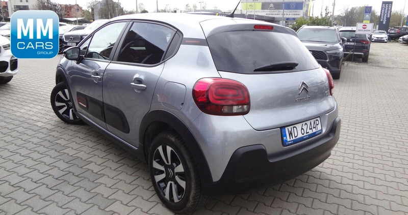 Citroen C3 cena 55850 przebieg: 42543, rok produkcji 2021 z Iława małe 191